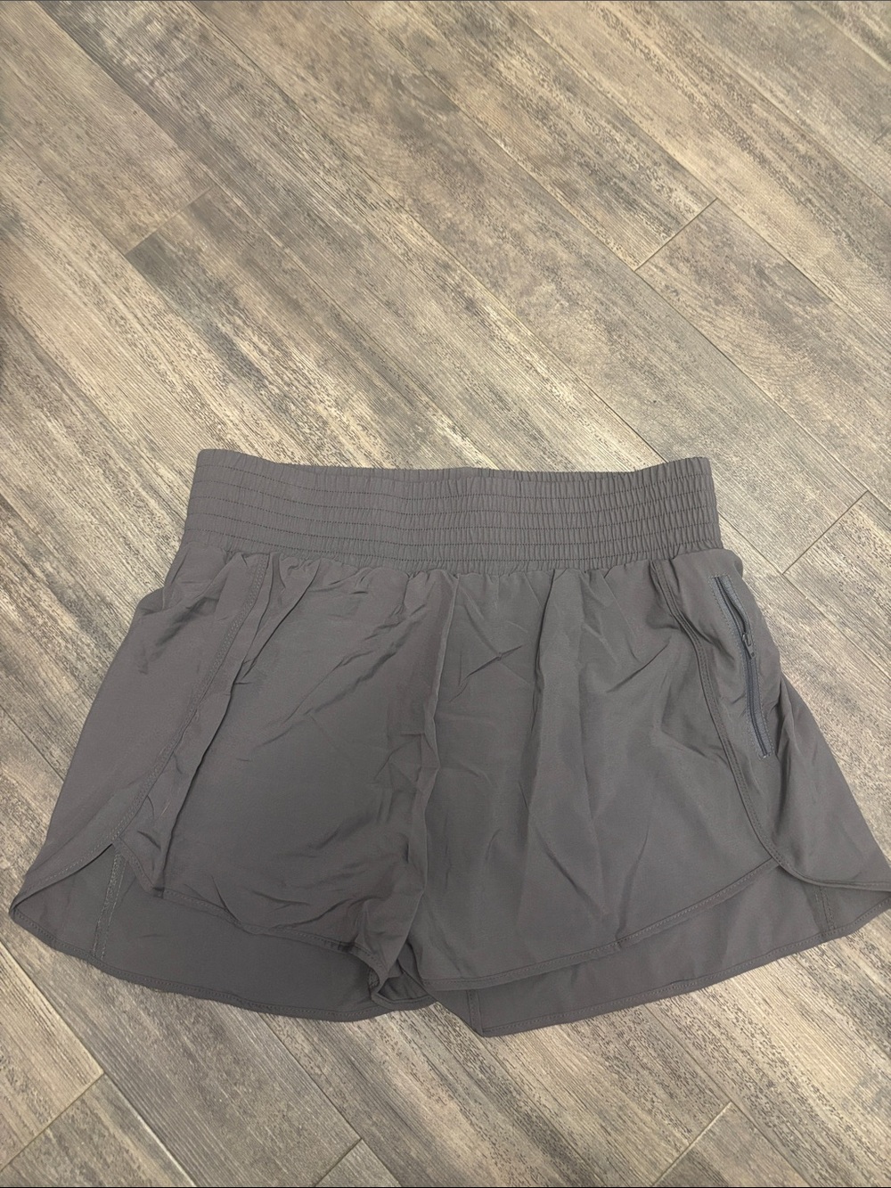 Women's Athletic Shorts - Gray Comfortable Pull-On Waist